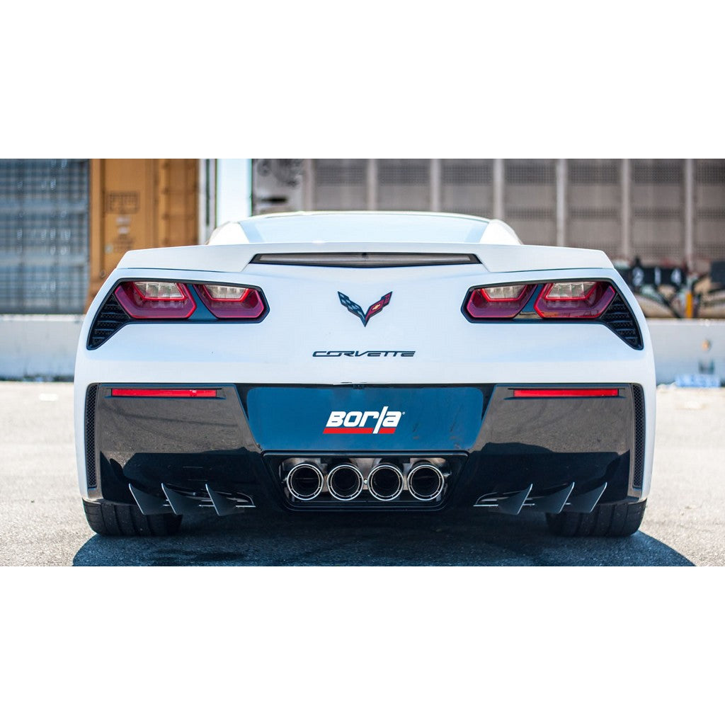 BORLA 11908 Задня секція Rear Section, CORVETTE C7 Z06 V8-6.2L SC без AFM/NPP, Насадка №19, 2015-го, з Photo-1