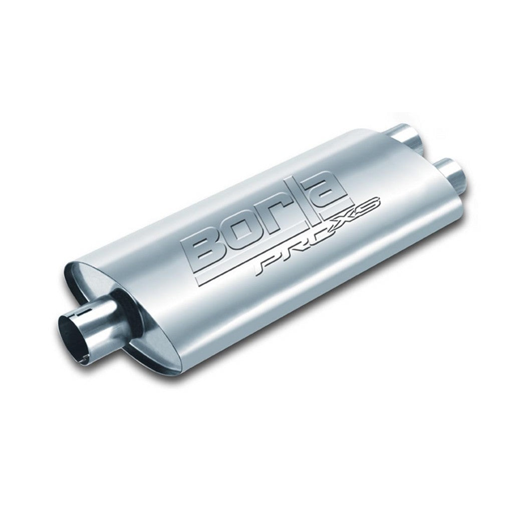 BORLA 400487 Глушник універсальний, овал, сер. ProXS, Вхід 3 "/ Вихід 2х2.25", Центр/подвійний, габ. 1 Photo-0