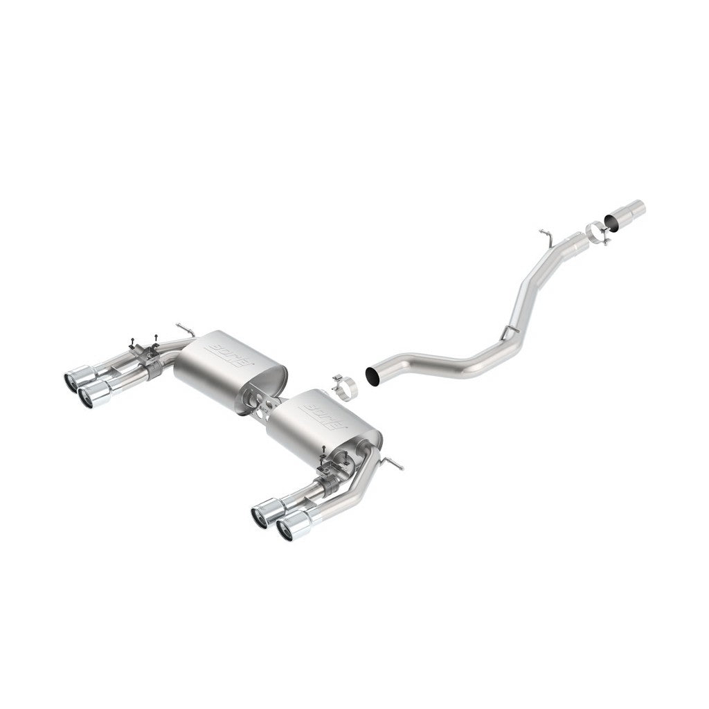 BORLA 140631 Вихлопна система Cat-Back, S3 8V L4-2.0L (turbo) AWD, 2013-16, звук S-Type Photo-0