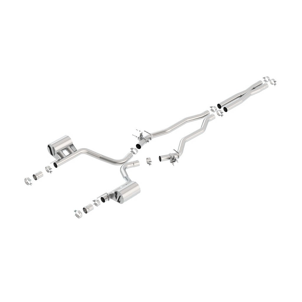 BORLA 140672 Вихлопна система Cat-Back, Charger SRT®392/Scat Pack V8-6.4L RWD з системою MDS, Наса Photo-0