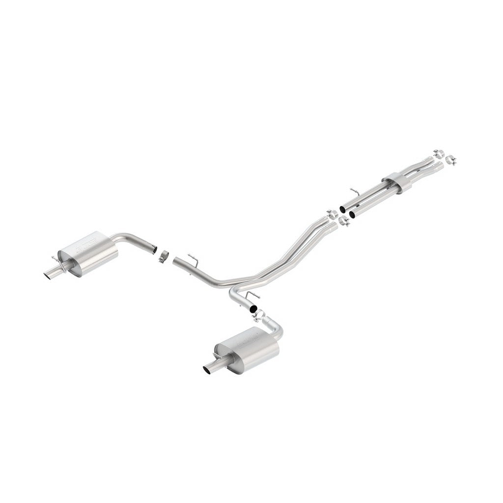 BORLA 140659 Вихлопна система Cat-Back, Explorer 3.5L EcoBoost® AWD, Насадка №44, 2015-16, звук ST Photo-0
