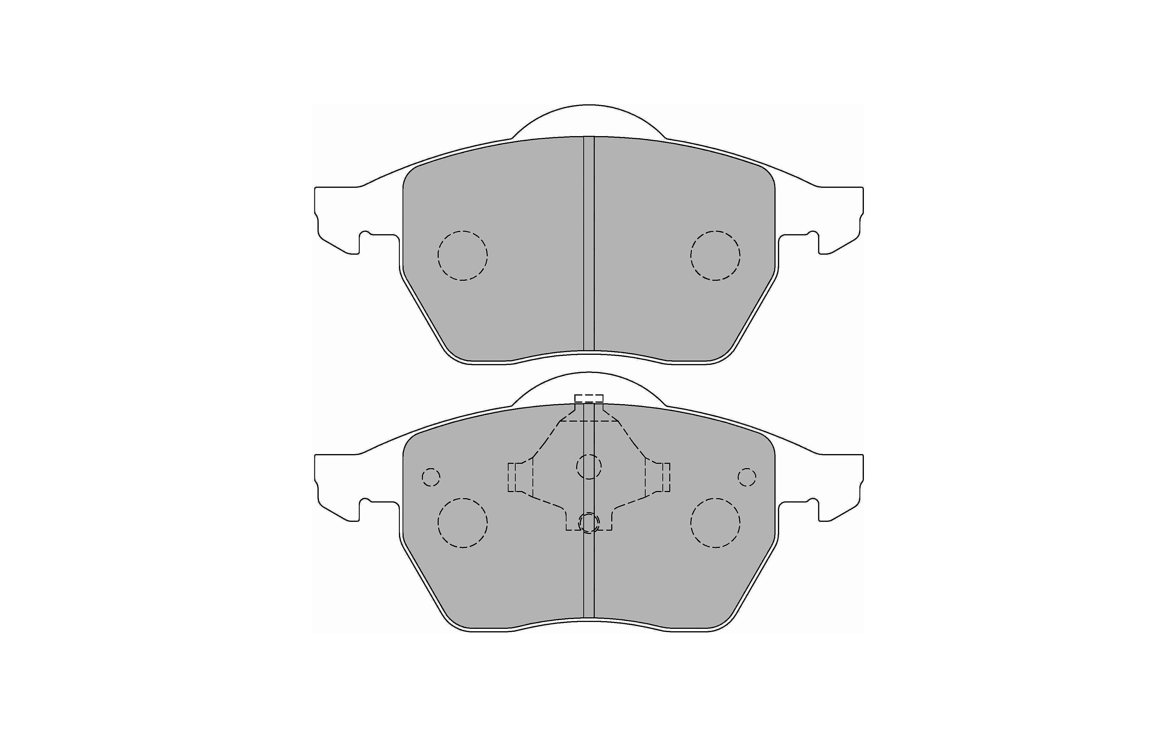 FERODO FCP590W Передні гальмівні колодки DS1.11 для AUDI A4 (B5) / A6 (C4) Photo-0