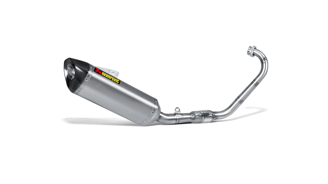 AKRAPOVIC S-Y125R4-HRT Вихлопна система Racing Line (Titanium) для Yamaha MT-125 2014-2019 Photo-0