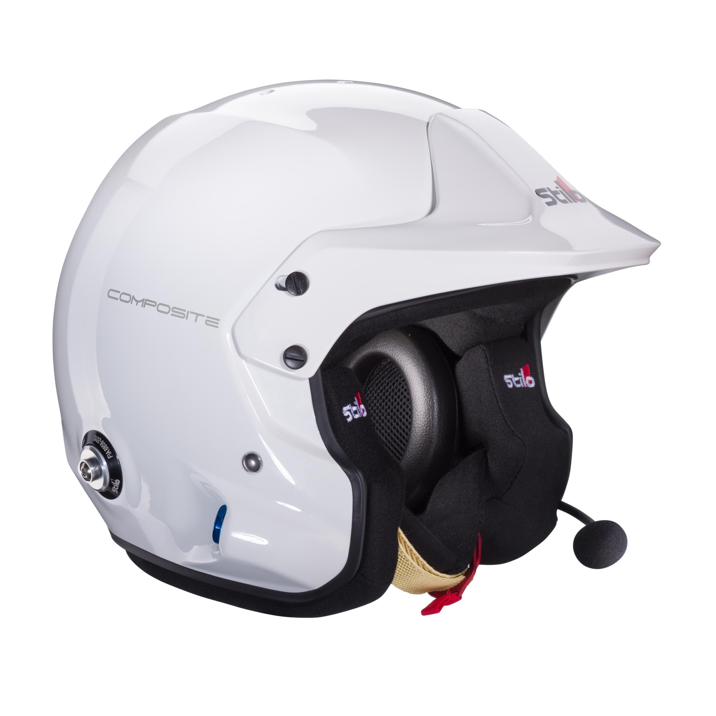 STILO AA0112EG2T610101 Шолом для гонок VENTI TROPHY PLUS, відкрите обличчя, інтерком, FIA/Snell 2020, білий/чорний, розмір 61 Photo-1