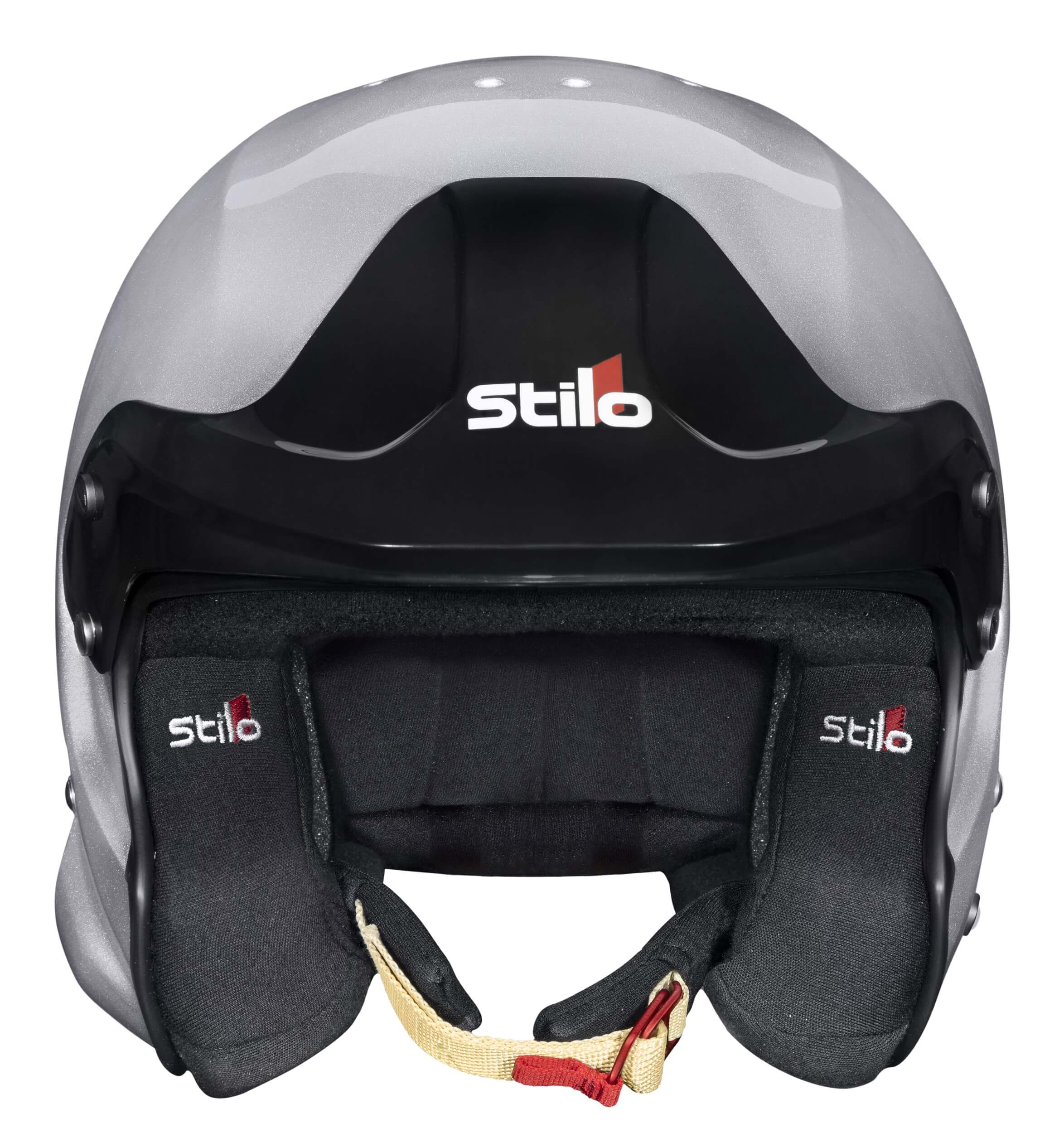 STILO AA0112AF2T54 Шолом VENTI TROPHY JET Composite Racing, без кліпси HANS, FIA/SNELL 2020, срібний, розмір 54 Photo-0