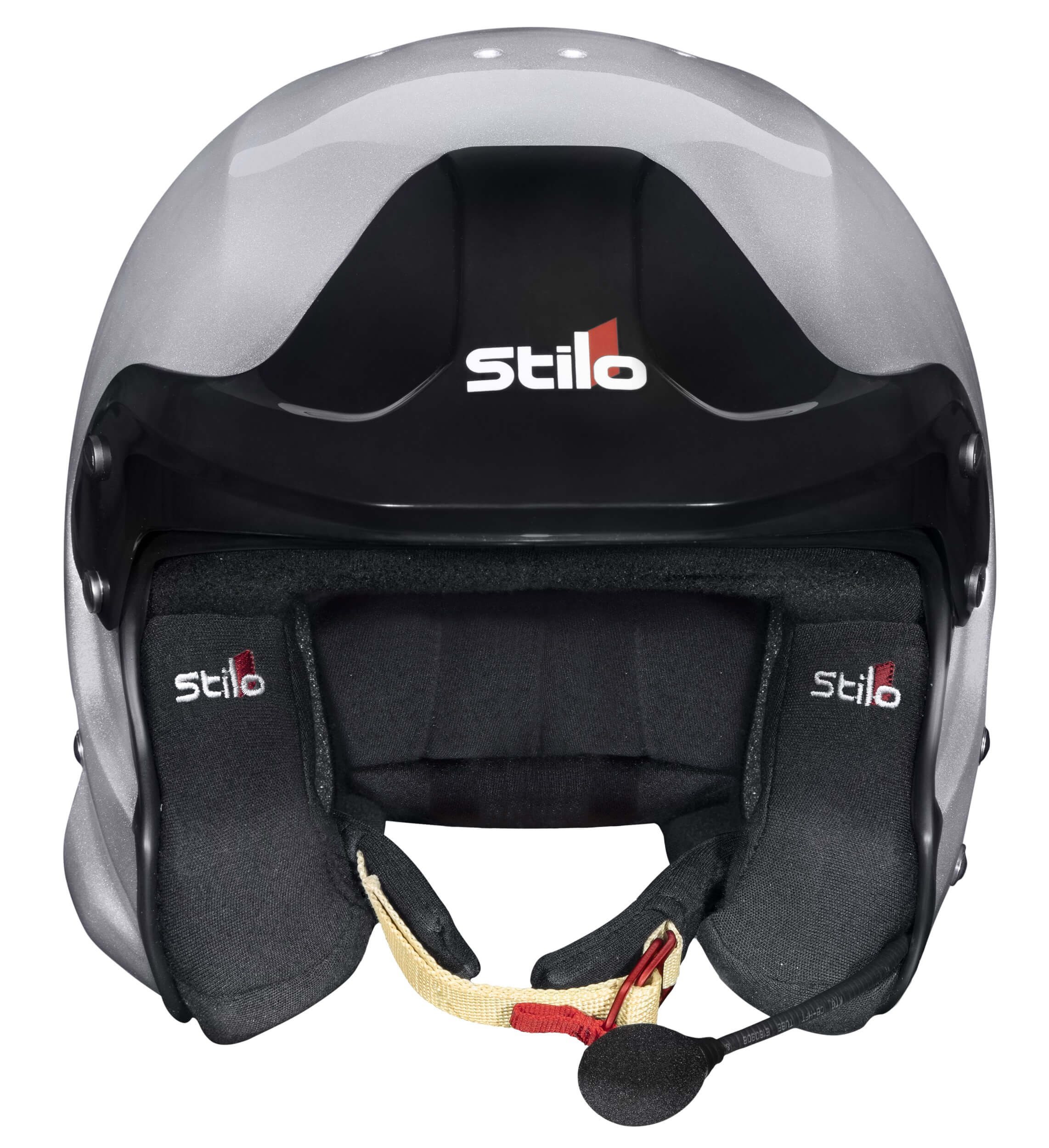 STILO AA0112DF2T58 Шолом VENTI TROPHY RALLY Composite Racing, без кліпси HANS, FIA/SNELL 2020, срібний, розмір 58 Photo-0