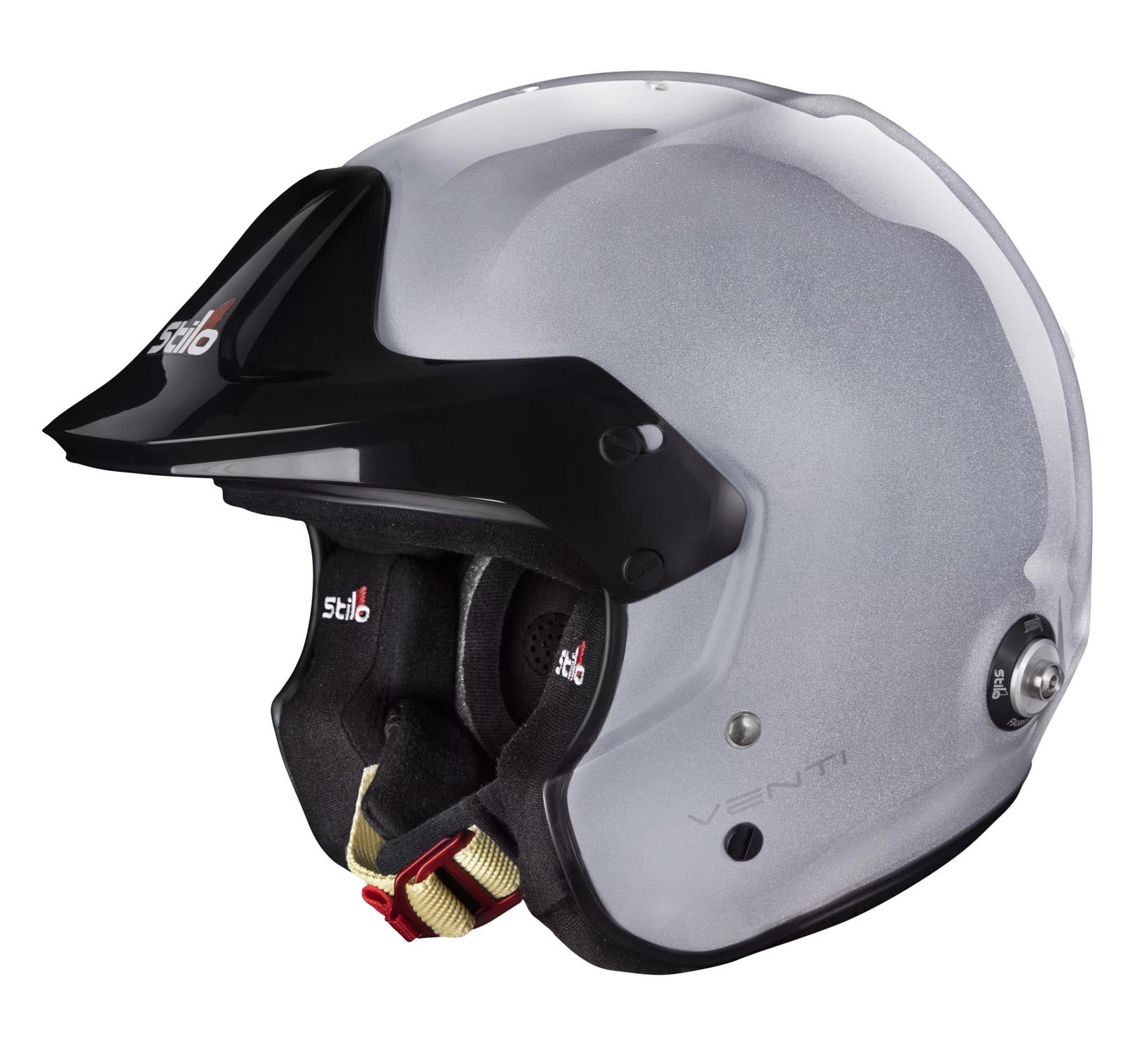 STILO AA0112AG2T61 Шолом VENTI TROPHY JET Composite Racing, HANS, FIA/SNELL 2020, срібний, розмір 61 Photo-2