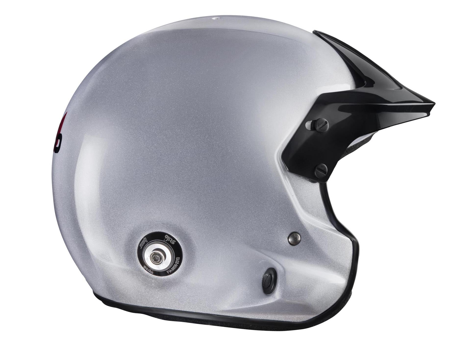 STILO AA0112AG2T58 Шолом VENTI TROPHY JET Composite Racing, HANS, FIA/SNELL 2020, срібний, розмір 58 Photo-3
