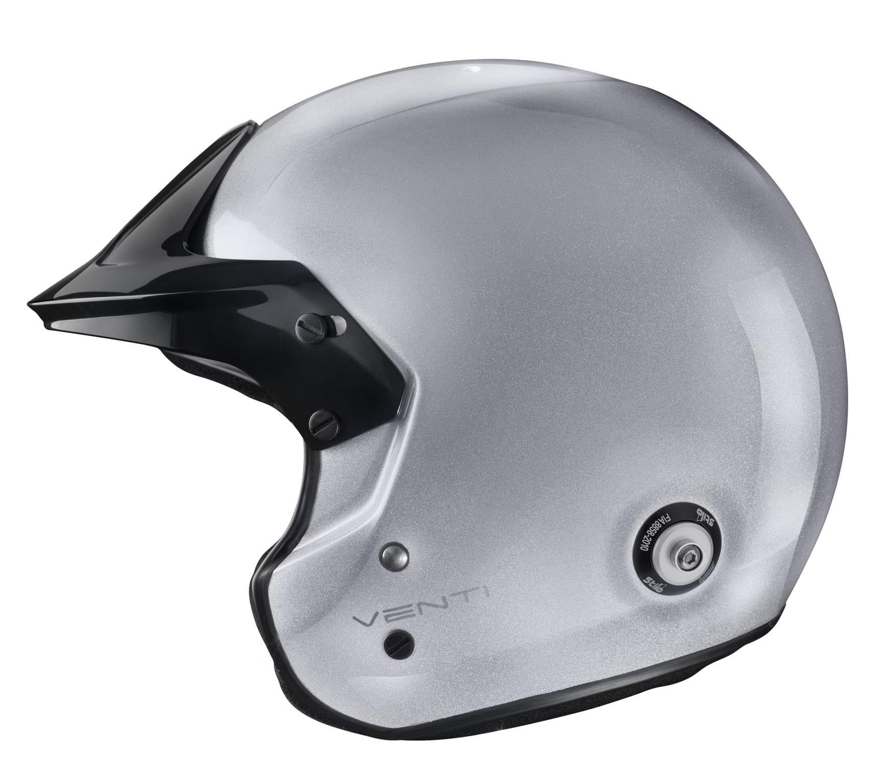 STILO AA0112AG2T58 Шолом VENTI TROPHY JET Composite Racing, HANS, FIA/SNELL 2020, срібний, розмір 58 Photo-4