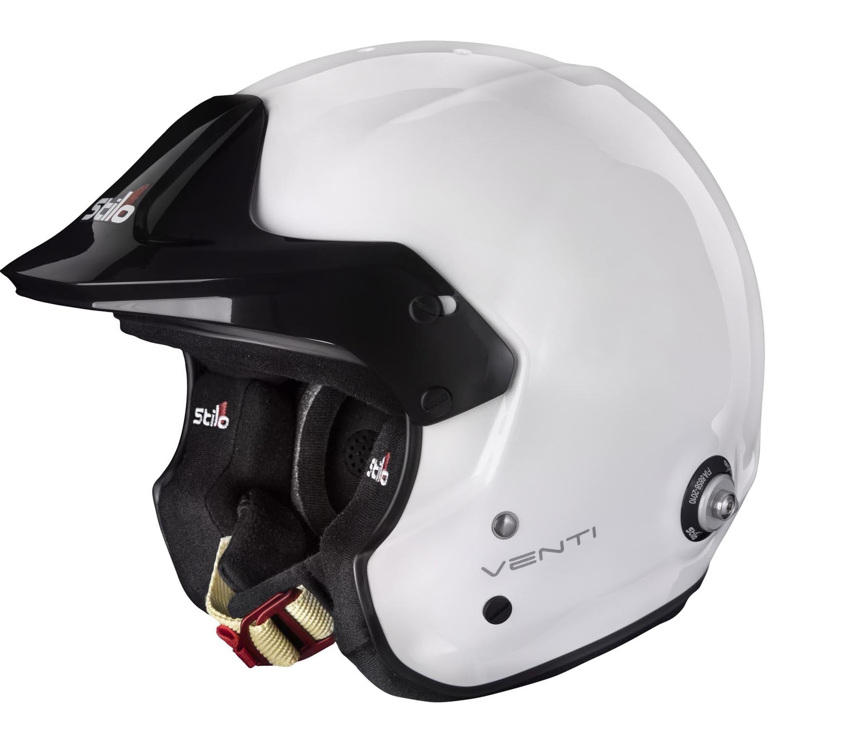 STILO AA0112AG2T640101 Шолом VENTI TROPHY JET Composite Racing, HANS, FIA/SNELL 2020, білий, розмір 64 Photo-1