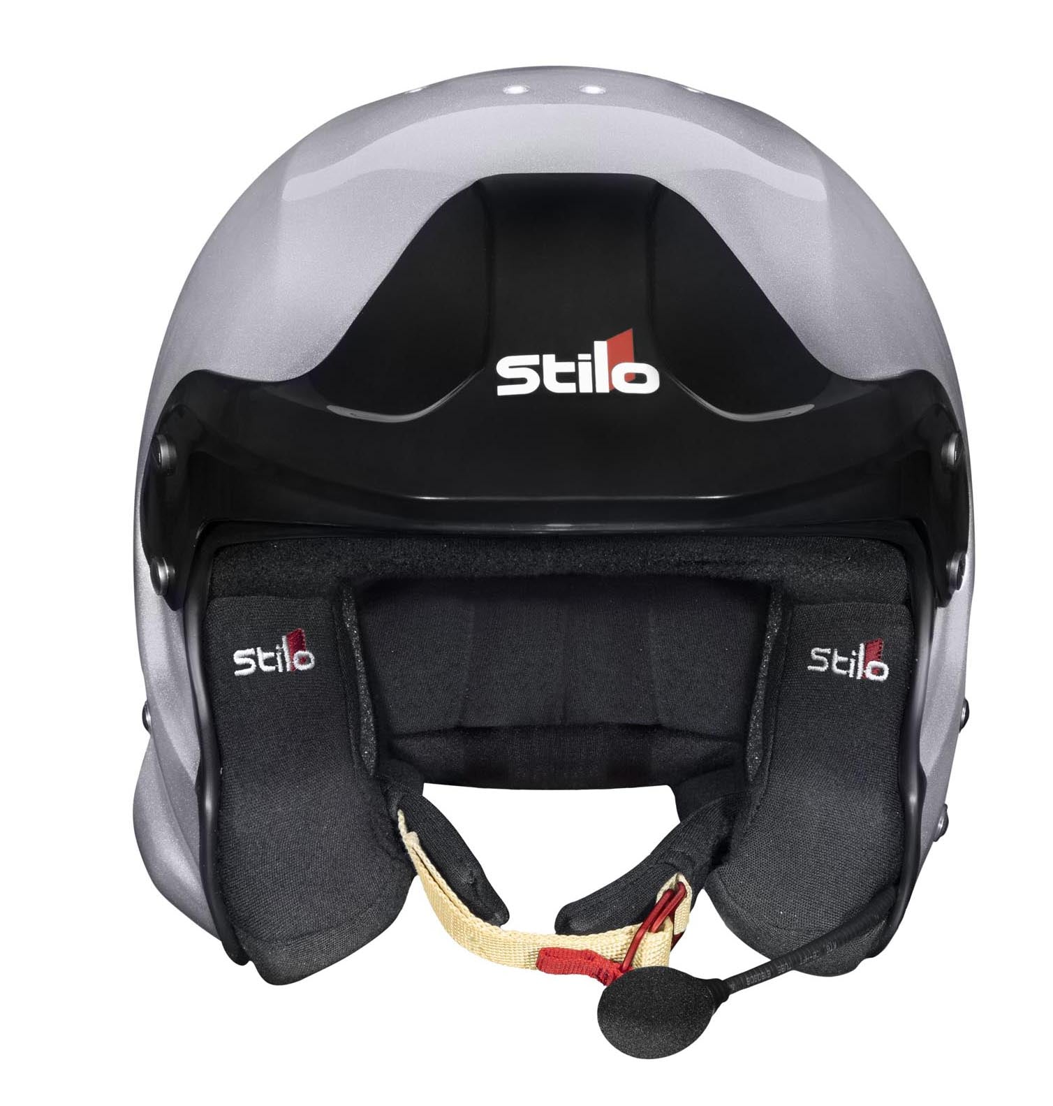 STILO AA0112DG2T57 Шолом VENTI TROPHY RALLY Composite Racing, кліпси HANS, FIA/SNELL 2020, срібний, розмір 57 Photo-0