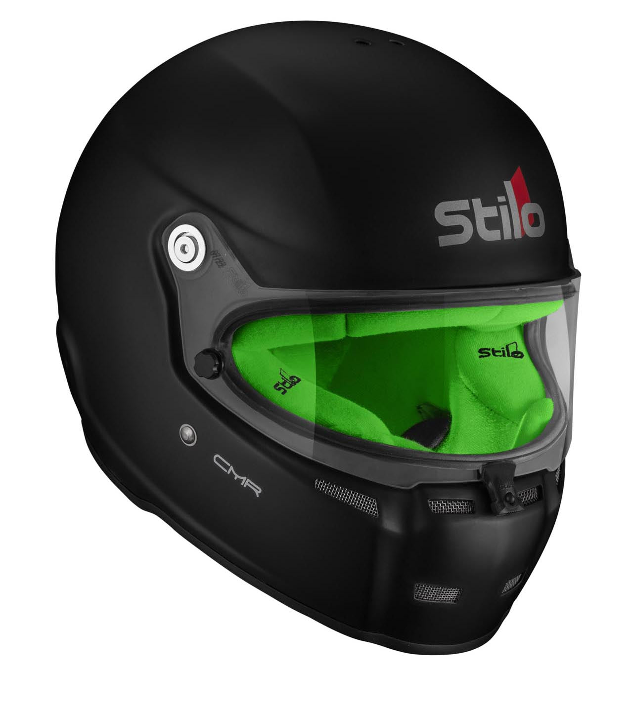 STILO AA0719AH2P57GRE Шолом для картингу ST5 CMR, Snell CMR2016, матовий чорний/зелений внутрішній, розмір 57 Photo-1