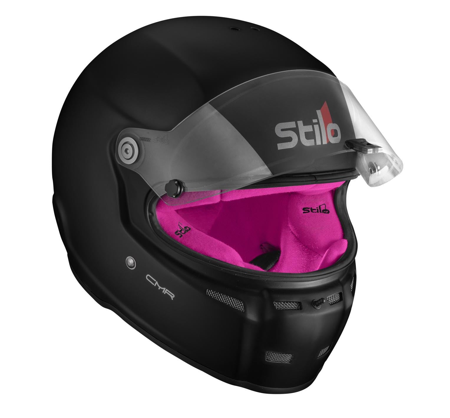 STILO AA0719AH2P55PNK Шолом для картингу ST5 CMR, Snell CMR2016, матовий чорний/рожевий внутрішній, розмір 55 Photo-1