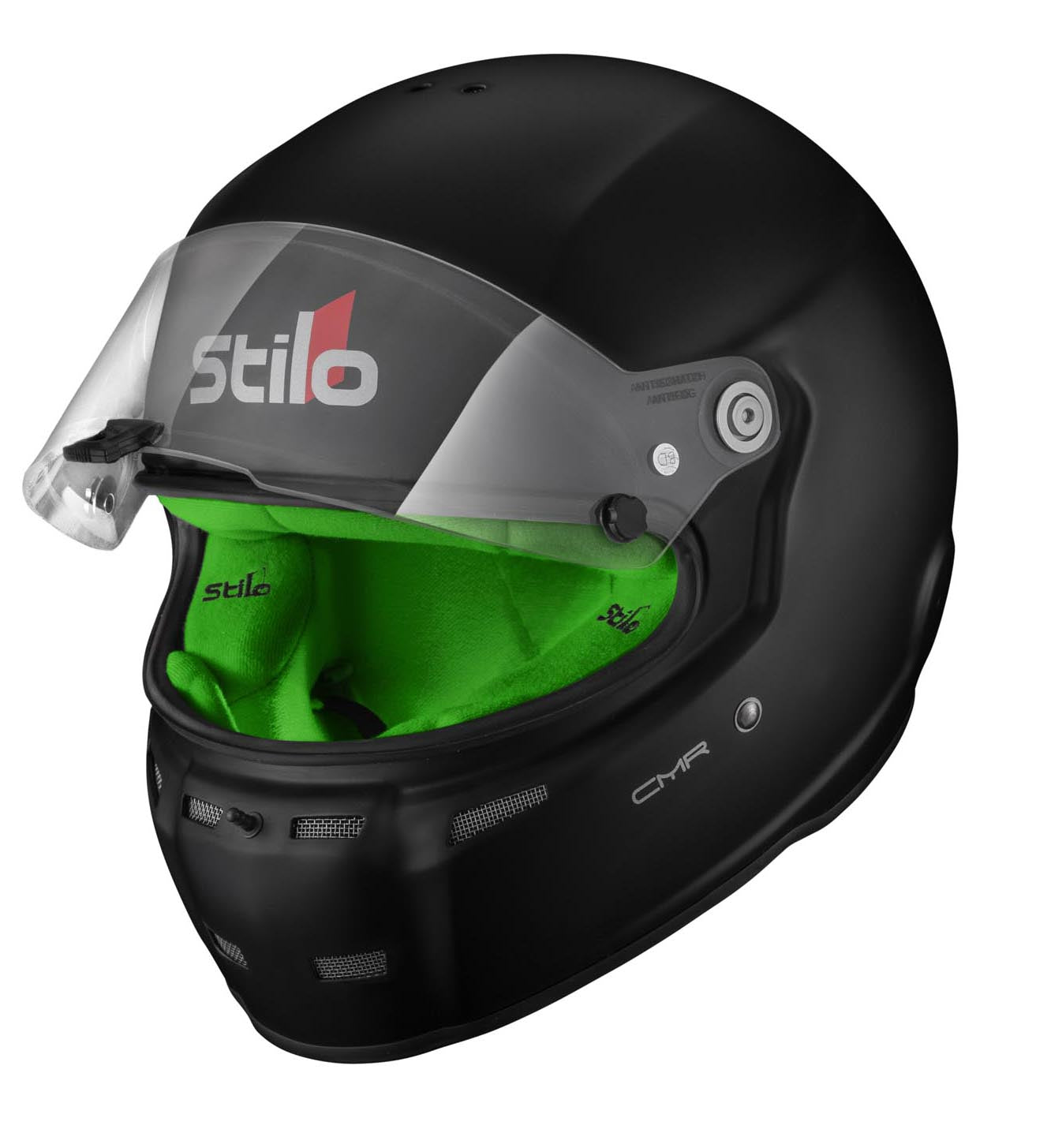 STILO AA0719AH2P54GRE Шолом для картингу ST5 CMR, Snell CMR2016, матовий чорний/зелений внутрішній, розмір 54 Photo-4
