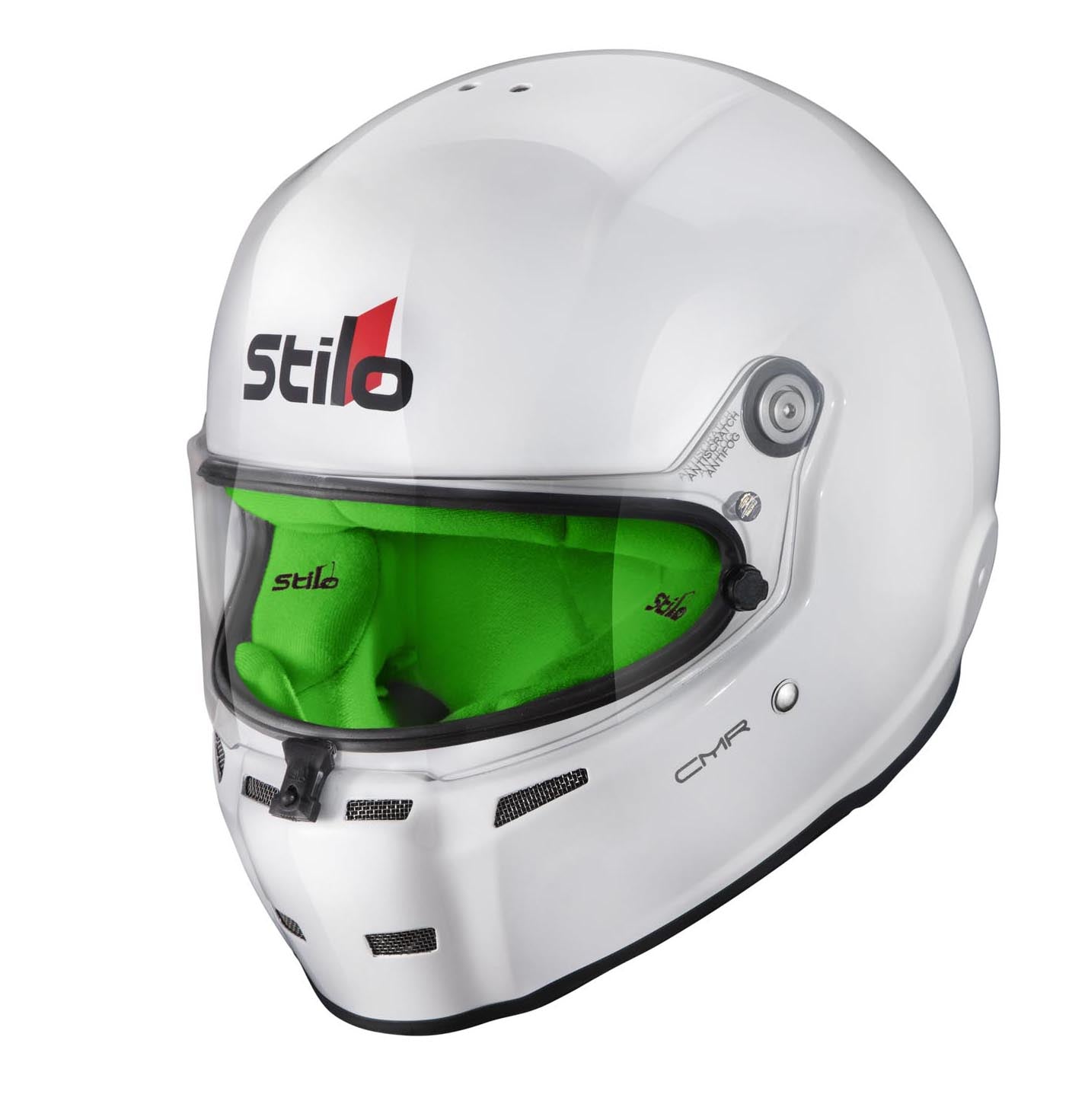 STILO AA0721AH2P55GRE Шолом для картингу ST5 CMR, Snell CMR2016, білий/зелений внутрішній розмір 55 Photo-3