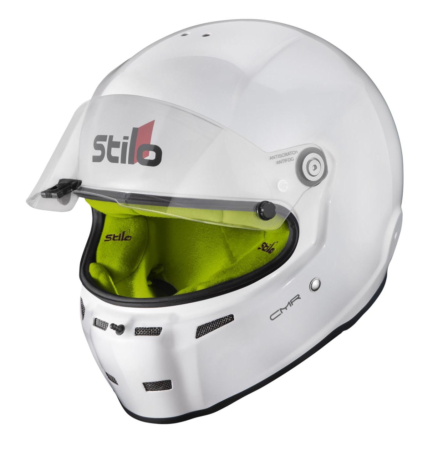 STILO AA0721AH2P57YEL Шолом для картингу ST5 CMR, Snell CMR2016, білий/жовтий внутрішній розмір 57 Photo-3