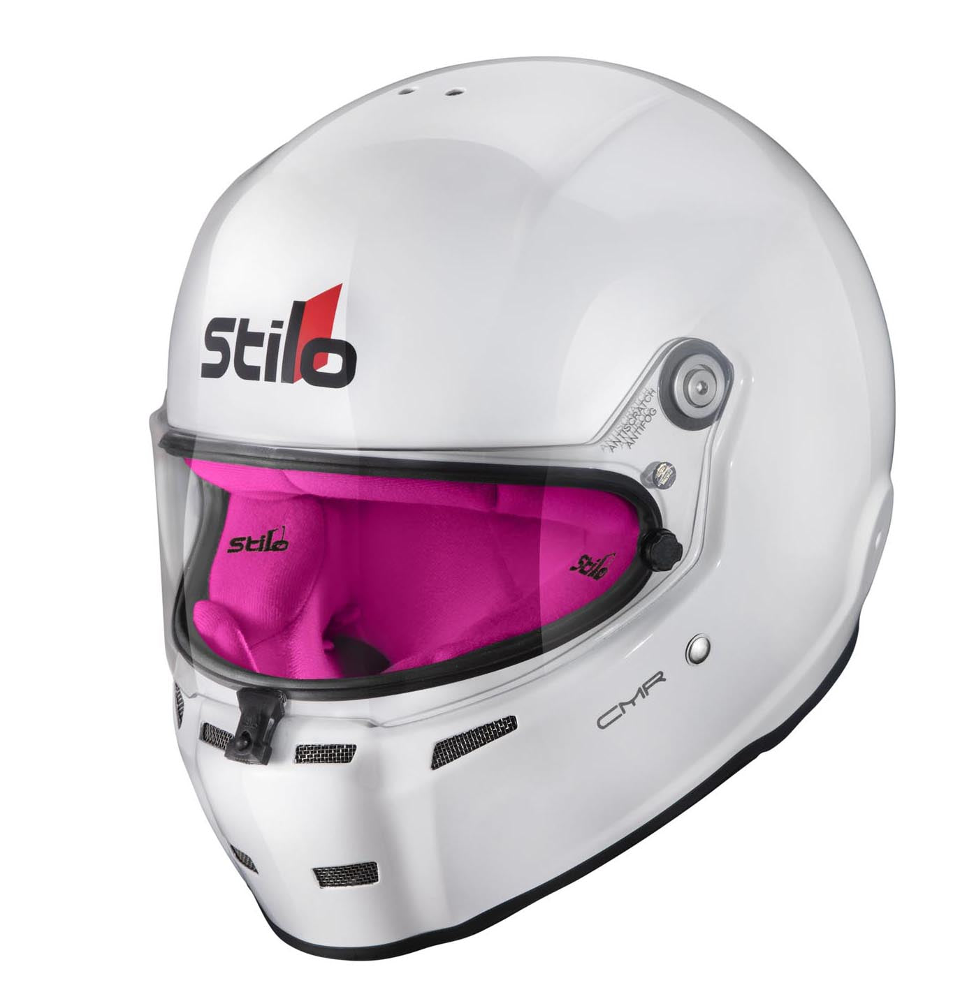 STILO AA0721AH2P55PNK Шолом для картингу ST5 CMR, Snell CMR2016, білий/рожевий внутрішній розмір 55 Photo-4