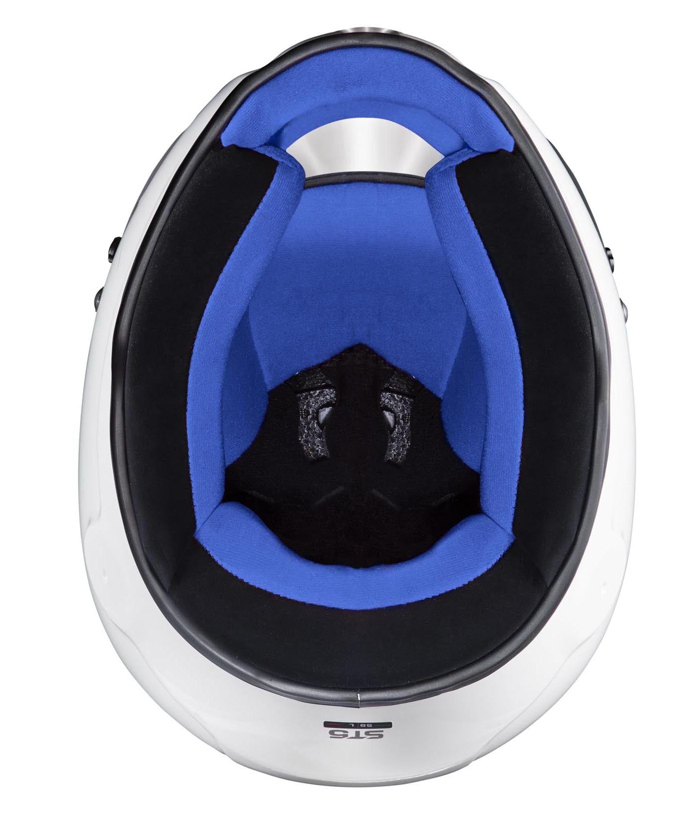 STILO AA0721AH2P56BLU Шолом для картингу ST5 CMR, Snell CMR2016, білий/синій внутрішній розмір 56 Photo-5