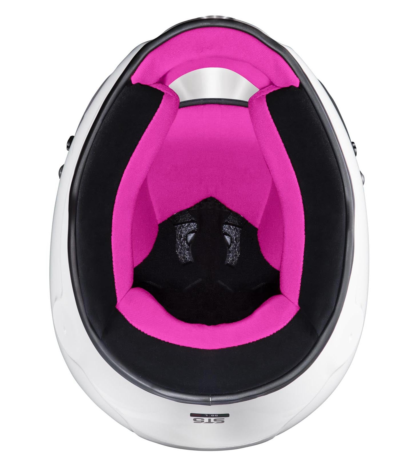 STILO AA0721AH2P55PNK Шолом для картингу ST5 CMR, Snell CMR2016, білий/рожевий внутрішній розмір 55 Photo-5