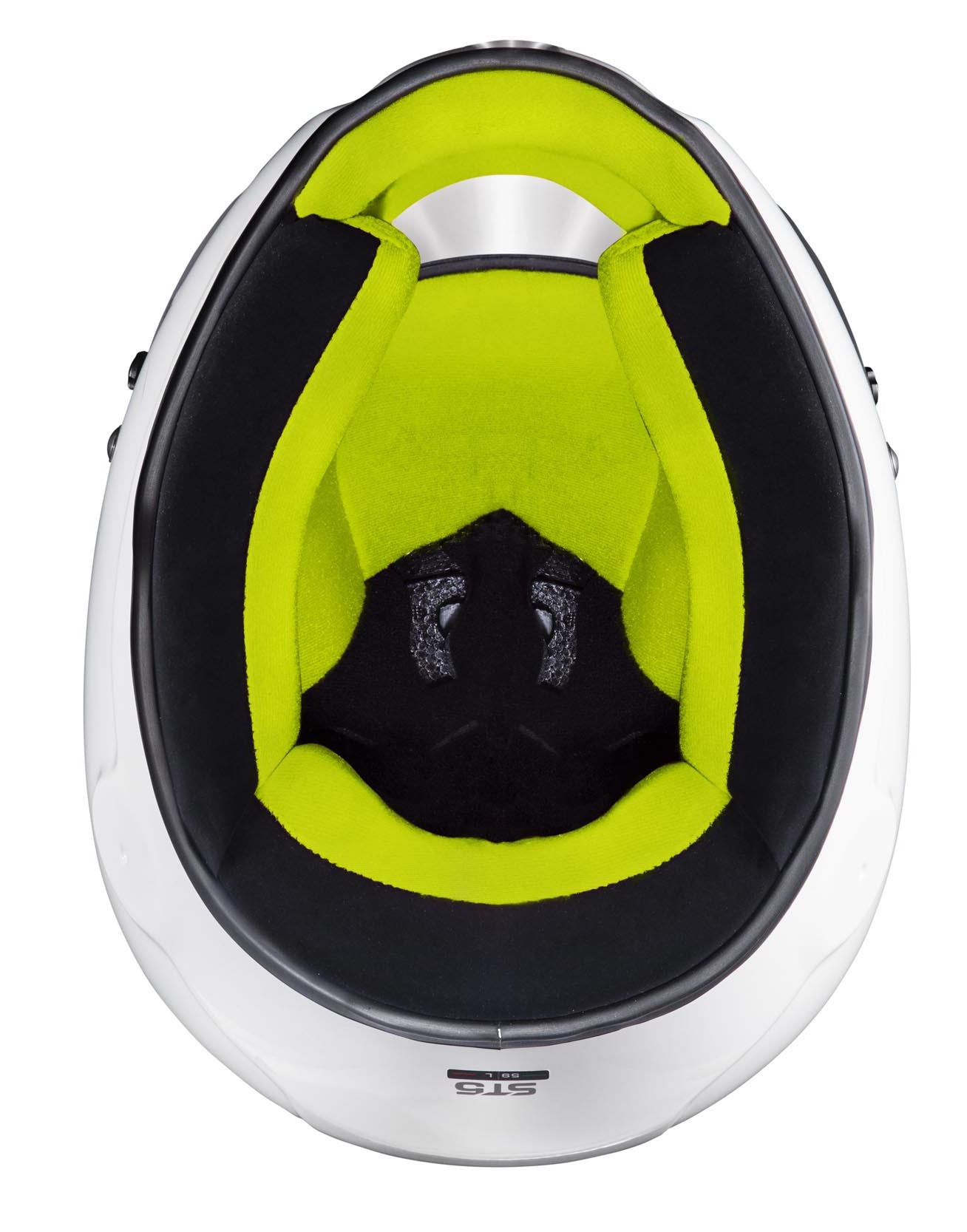 STILO AA0721AH2P57YEL Шолом для картингу ST5 CMR, Snell CMR2016, білий/жовтий внутрішній розмір 57 Photo-5