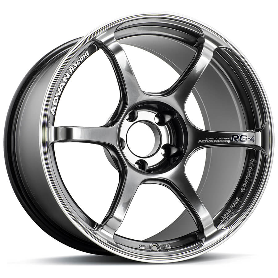 ADVAN YA48I35EHBR колісний диск V5044 RG-4 18x9.0 ET35 5-114. 3 RACING HYPER BLACK & RING Photo-0