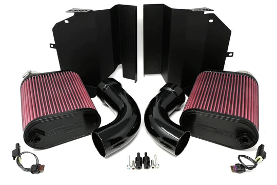 BMS C400/C450/C43 Dual Intake Подвійні повітрозабірники V3 для MERCEDES-BENZ C-Class C400 / C450 / C43 AMG Photo-0
