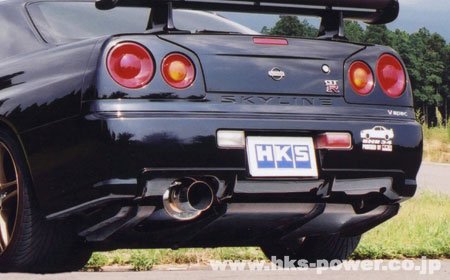 HKS 31019-AN013 Вихлопна система SS Hiper Muffler для NISSAN SKYLINE GTR R34 Photo-0