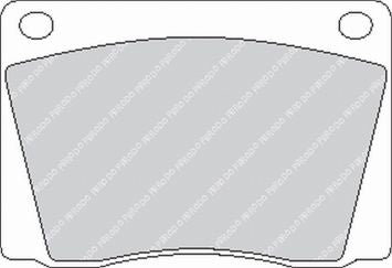 FERODO FCP9R Передні гальмівні колодки DS3000 для ASTON MARTIN DB5 / DB6 / FERRARI DINO GT 206 Photo-0