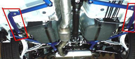 CUSCO 566 492 FR Розпорка статі нижня задня для MITSUBISHI EVO X (2 шт в к-ті) Photo-0