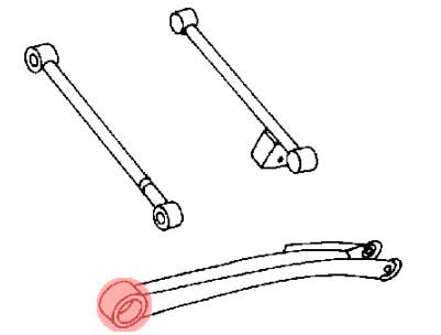 HARDRACE 6147 Сайлентблоки задніх поперечних важелів для SUBARU IMPREZA Photo-1