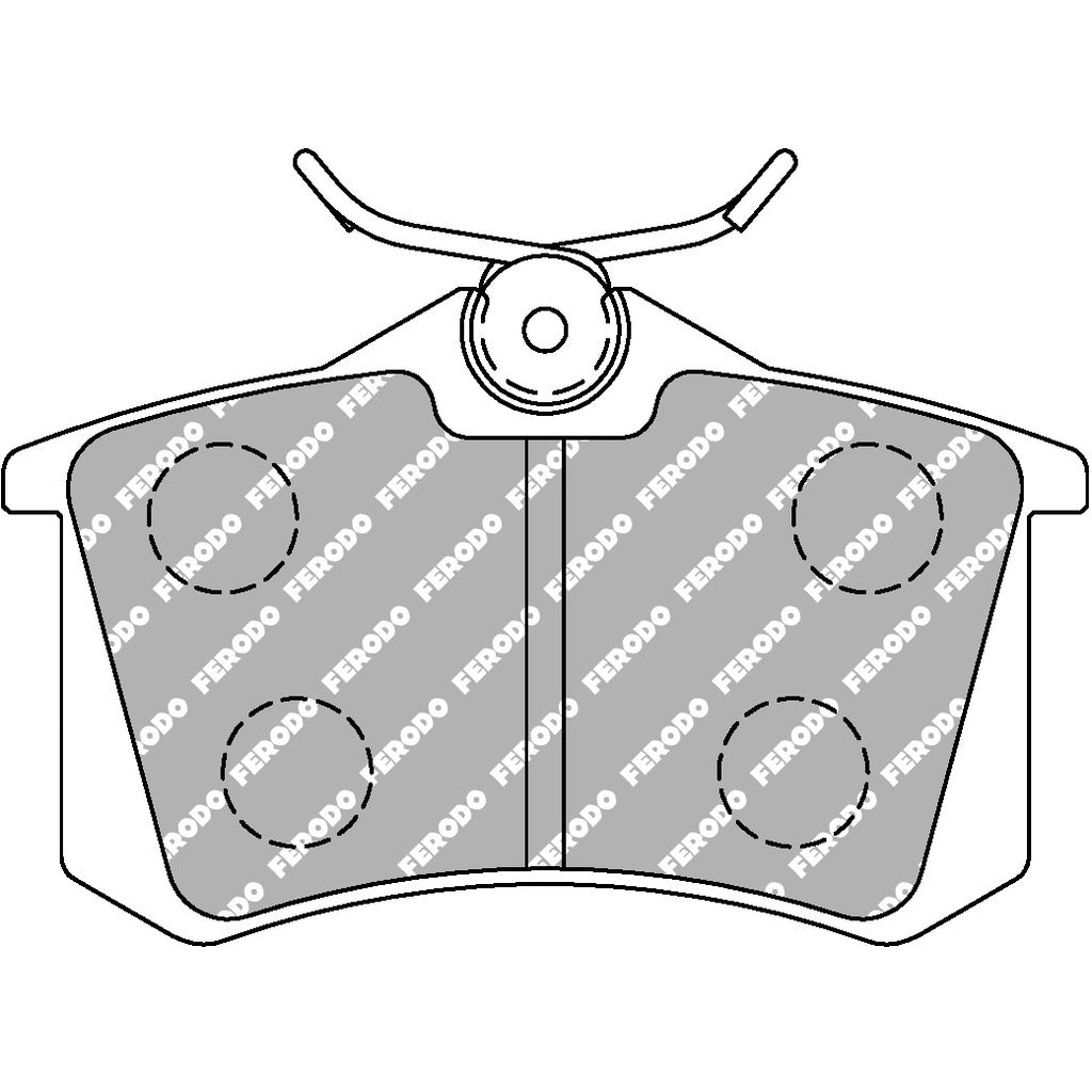 FERODO FCP1491H Задні гальмівні колодки DS2500 для AUDI RS4 (8D) / TT (8N) / PORSCHE Panamera (970) Photo-2