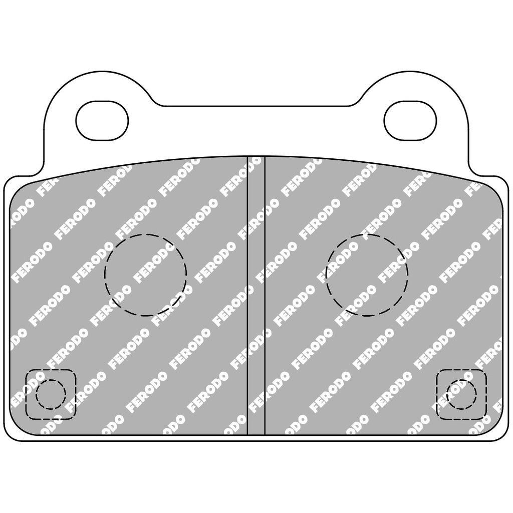 FERODO FCP4168H Задні гальмівні колодки DS2500 для MITSUBISHI EVO X Photo-0