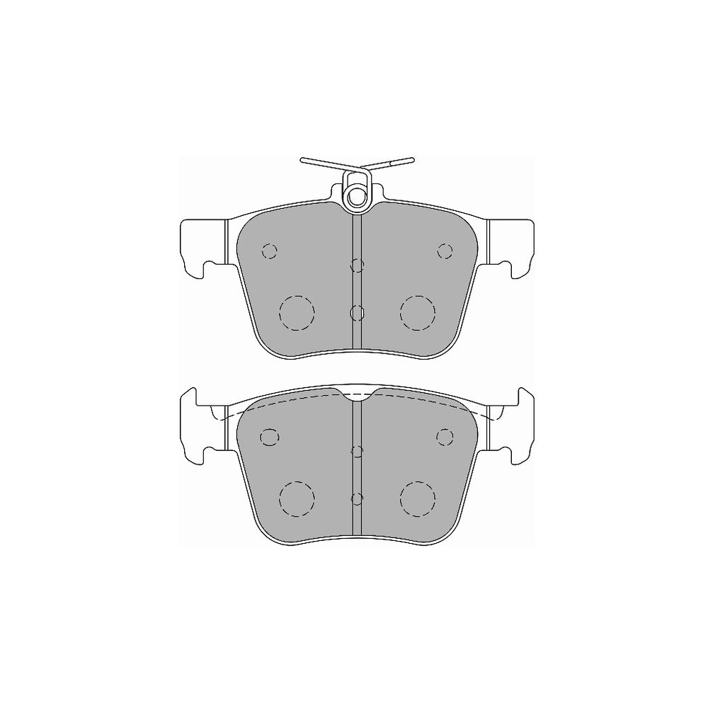 FERODO FCP4697H Задні гальмівні колодки DS2500 для VW Golf R / GTI / GTI Clubsport (Mk7) / AUDI RS3 (8V) / TT RS (8S) Photo-0