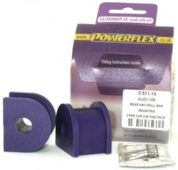 POWERFLEX PFR3-511-14 Задній стабілізатор поперечної стійкості (14 мм) x2 для VW MK4 R32 (04-06) для AUDI S3 4WD/TT Quattro (99-06) Photo-0
