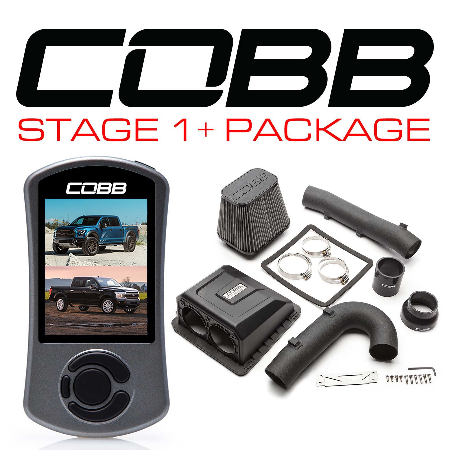 COBB FOR005001P Комплект посилення потужності Stage 1+ для FORD F-150 Raptor 2017-2018 Photo-0