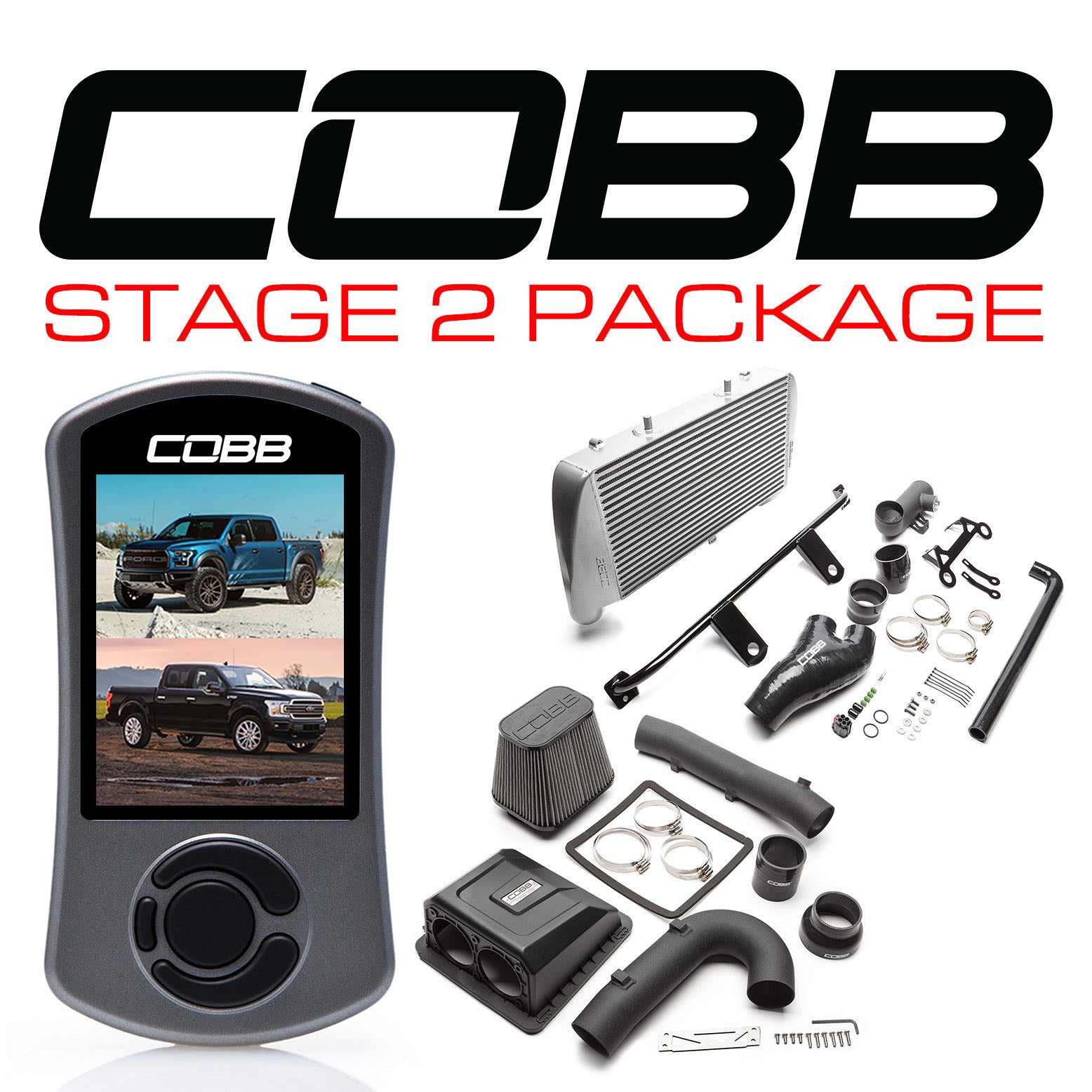 COBB FOR0050020SL Комплект посилення потужності Stage 2 для FORD F-150 Raptor 2017-201 Photo-0