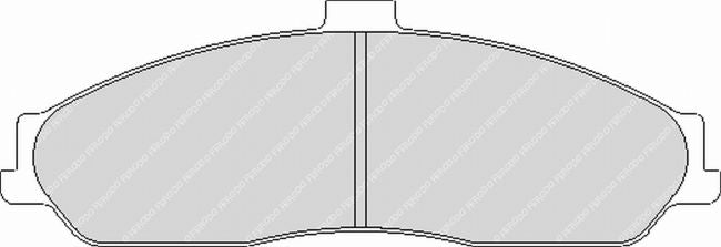 FERODO FCP1553H Передні гальмівні колодки DS2500 для CHEVROLET Corvette Z06 (C6) Photo-0