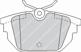 FERODO FCP1113H Задні гальмівні колодки DS2500 для ALFA ROMEO Spider / GTV / 145 / 146 Photo-0