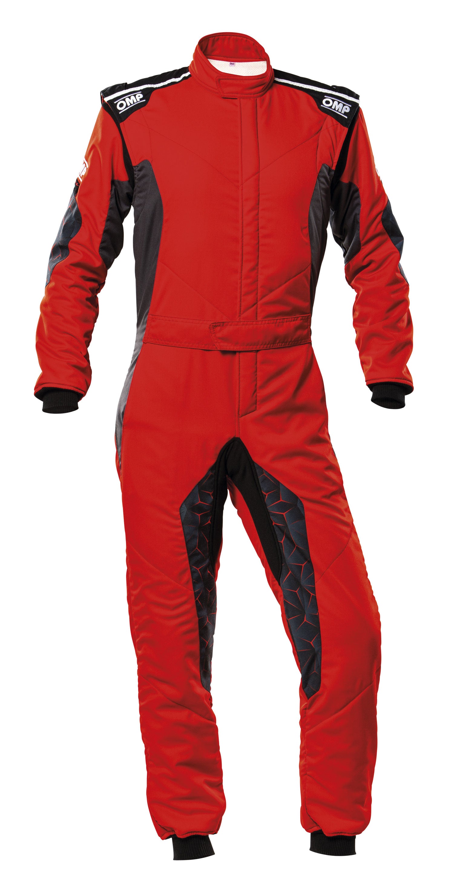 OMP IA0-1864-A01-060-52 (IA0186406052) комбінезон для автоспорту TECNICA HYBRID, FIA 8556-2018, Червоний/Чорний, р-Р 52 Photo-0
