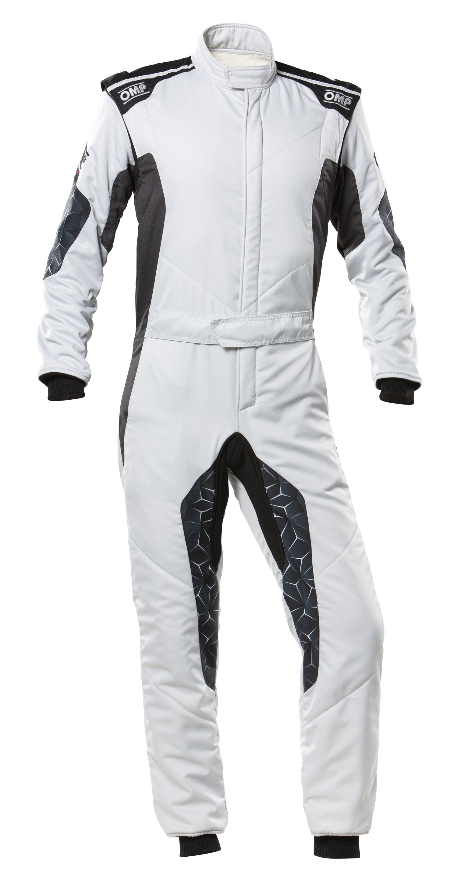 OMP IA0-1864-A01-089-44 (IA0186408944) комбінезон для автоспорту TECNICA HYBRID, FIA 8556-2018, Срібло / Чорний, р-р 44 Photo-0