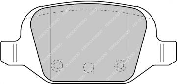 FERODO FDS1324 Задні гальмівні колодки DS Performance для FIAT Panda (169) / Punto (188) Photo-0