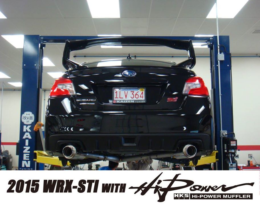 HKS 31006-BF001 Вихлопна система HI-POWER MUFFLER для SUBARU WRX STI 2014+ Photo-1