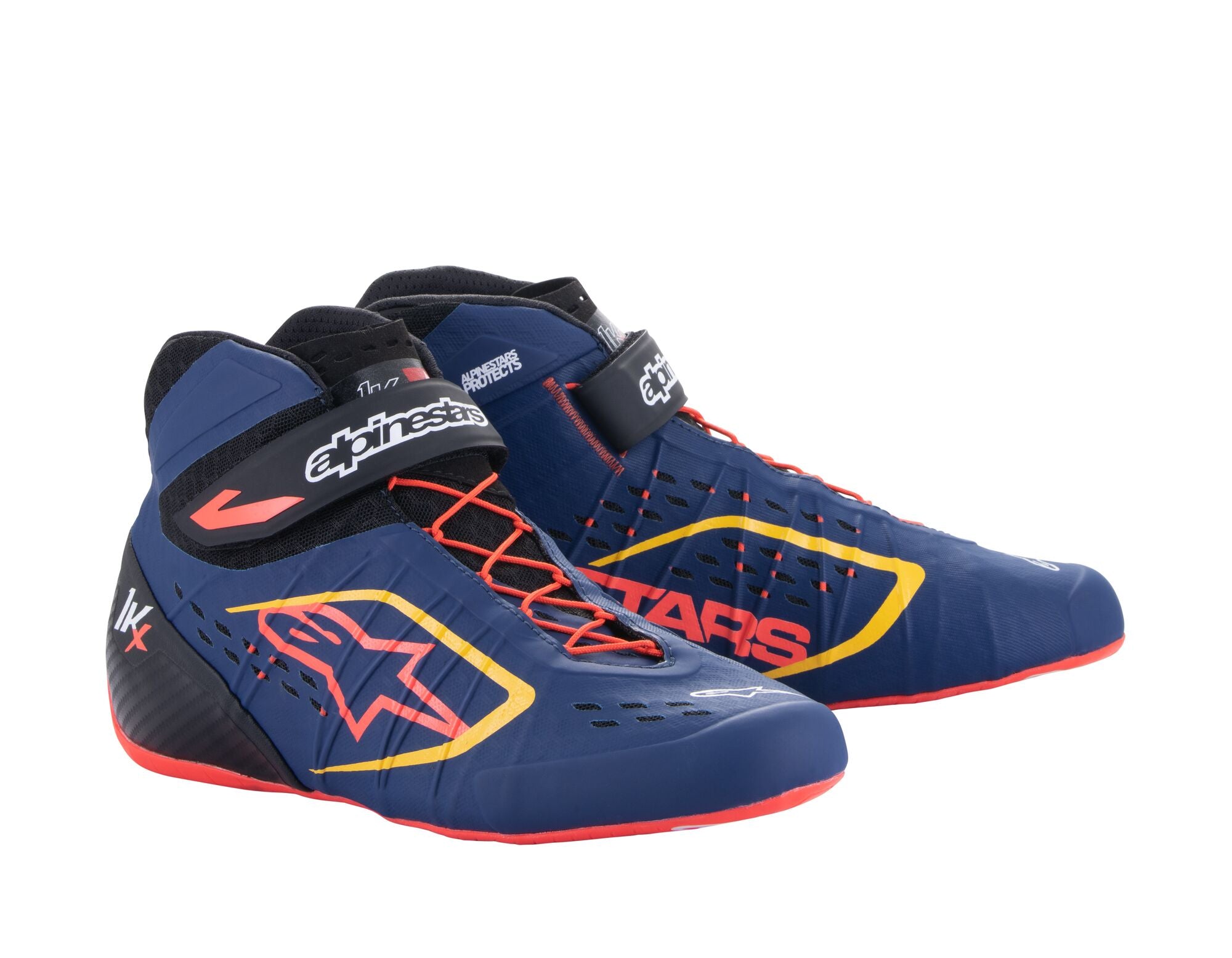 ALPINESTARS 2712123_7135_10 Взуття для картингу TECH-1 KX V2, ультрамарин синій/червоний/жовтий флуо, Розмір 43 Photo-0