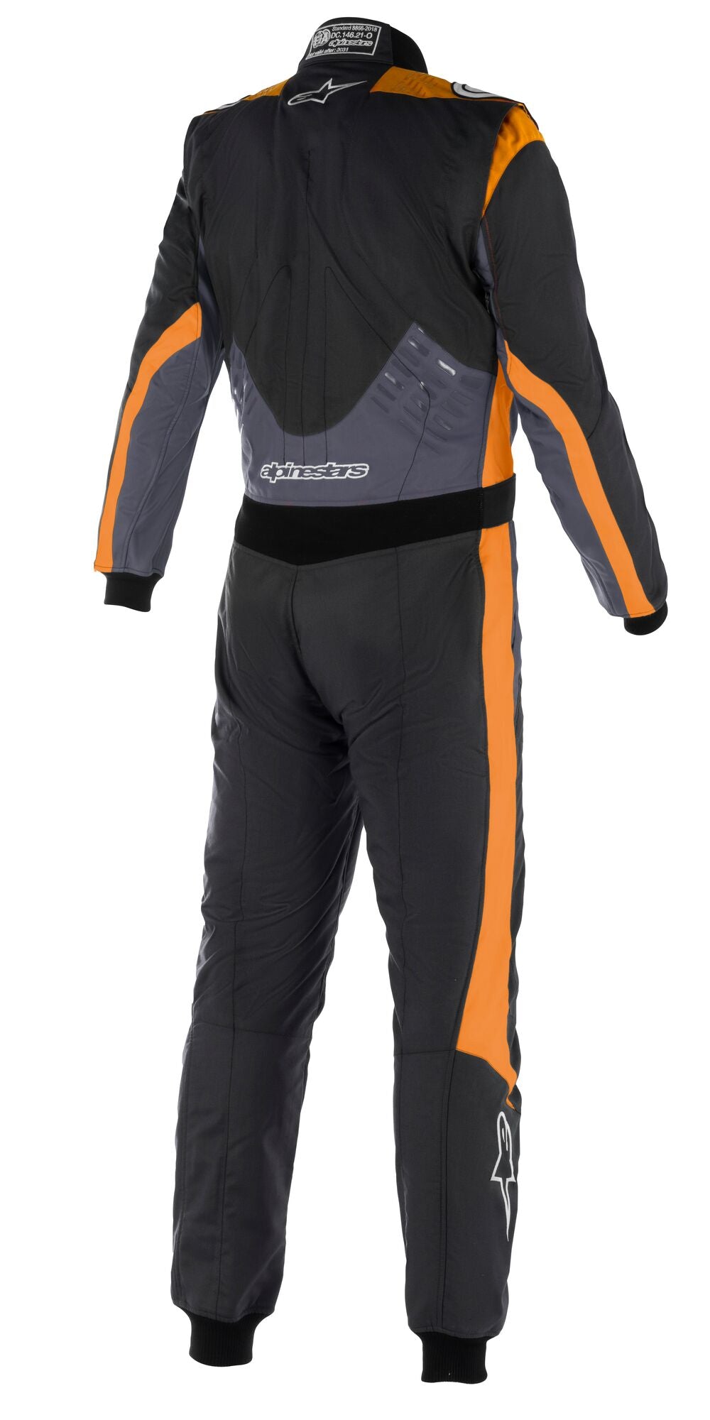 ALPINESTARS 3352022_1204_58 комбінезон для автоспорту GP PRO COMP V2, FIA 8856-2018, чорний / сірий / помаранчевий, Розмір 58 Photo-1