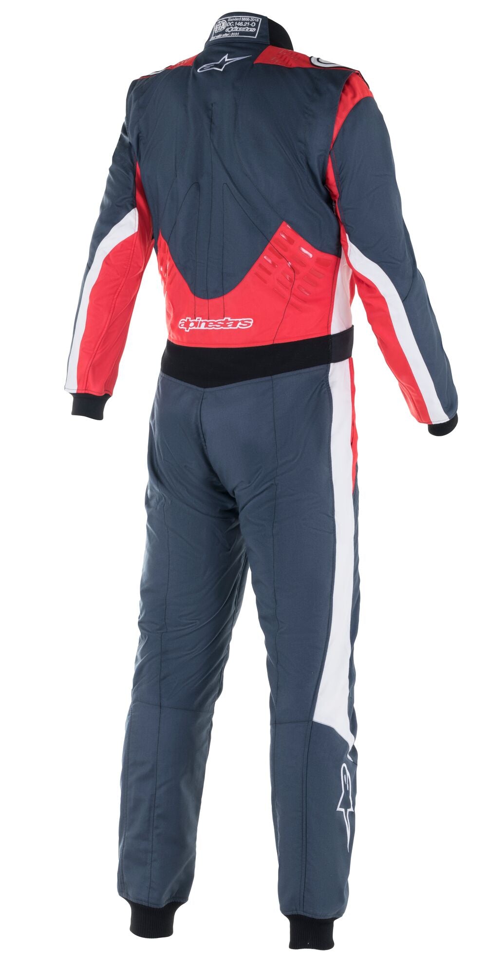 ALPINESTARS 3352022_9122_58 комбінезон для автоспорту GP PRO COMP V2, FIA 8856-2018, сірий/червоний / білий, Розмір 58 Photo-1