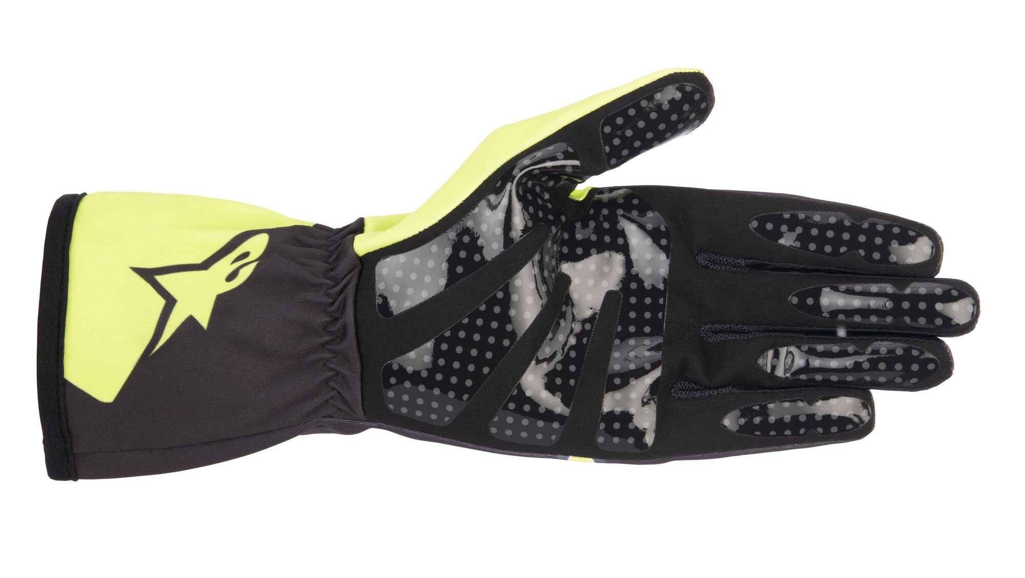 ALPINESTARS 3552023_164_XXL Рукавички для картингу TECH 1 K RACE v2 CORPORATE, антрацит/лайм, Розмір 2XL Photo-1