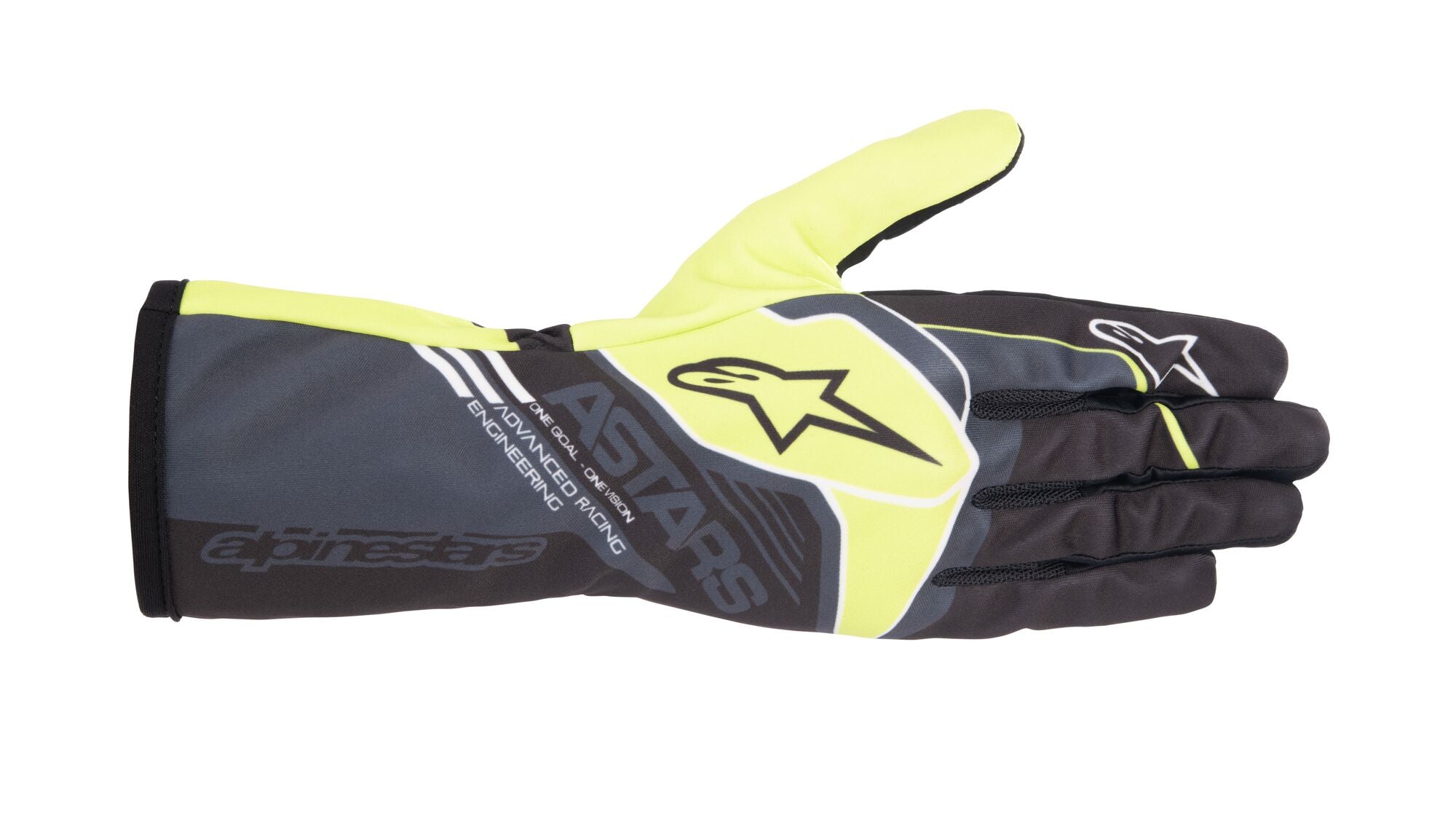 ALPINESTARS 3552723_164_S Рукавички для картингу TECH 1 K RACE S v2 CORPORATE, дитячі, антрацит/лайм, Розмір В S Photo-0