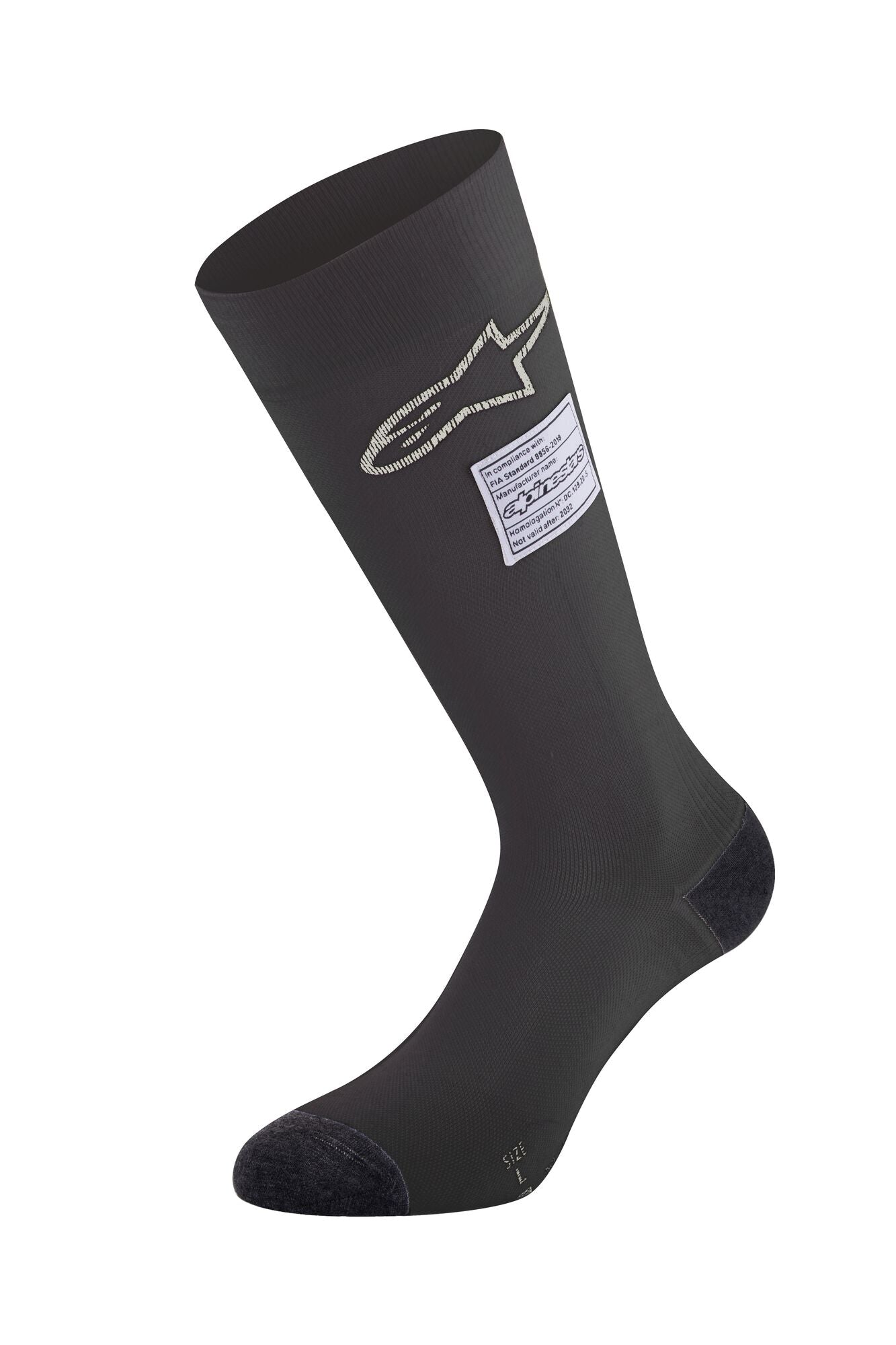 ALPINESTARS 4704323_10_XL Шкарпетки ZX V4 Racing, FIA 8856-2018, чорні, Розмір XL Photo-0