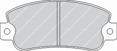 FERODO FCP351H Передні гальмівні колодки DS2500 для FIAT Uno / Ritmo / Panda (141) Photo-0