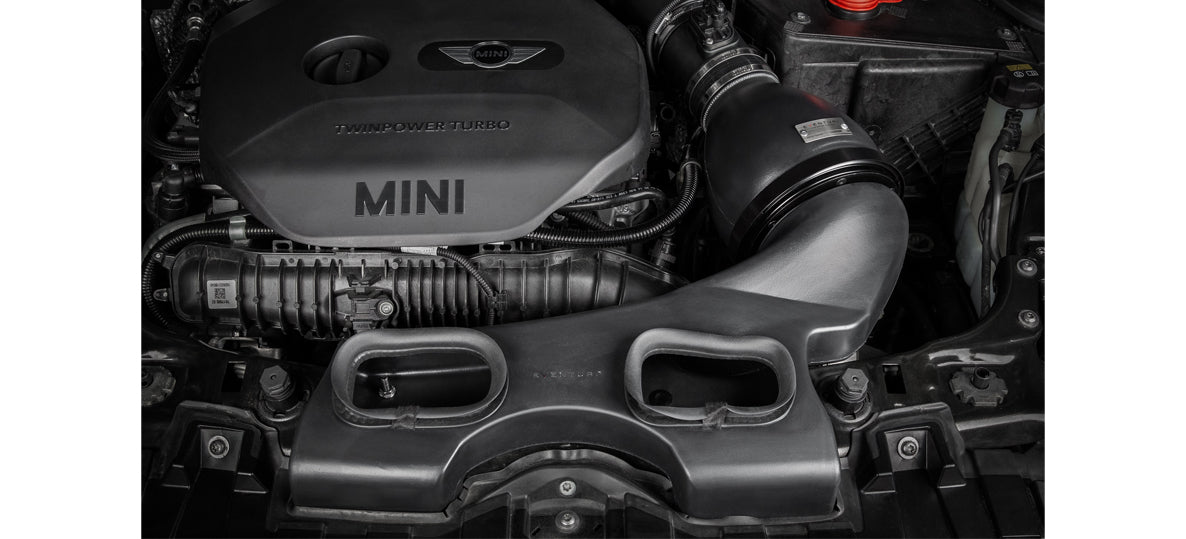 EVENTURI EVE-F56-LCI-PL-INT Пластиковий впуск з карбоновим повітрозабірником для MINI Cooper S/JCW Facelift Photo-1